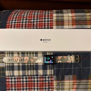 Apple Watch Series 3 with Floral Gray Band